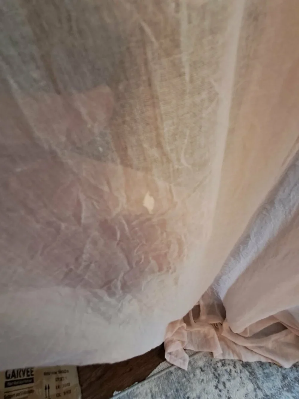 Light Pink Crinkle Curtains 2 Panels Rod Pocket 50x98